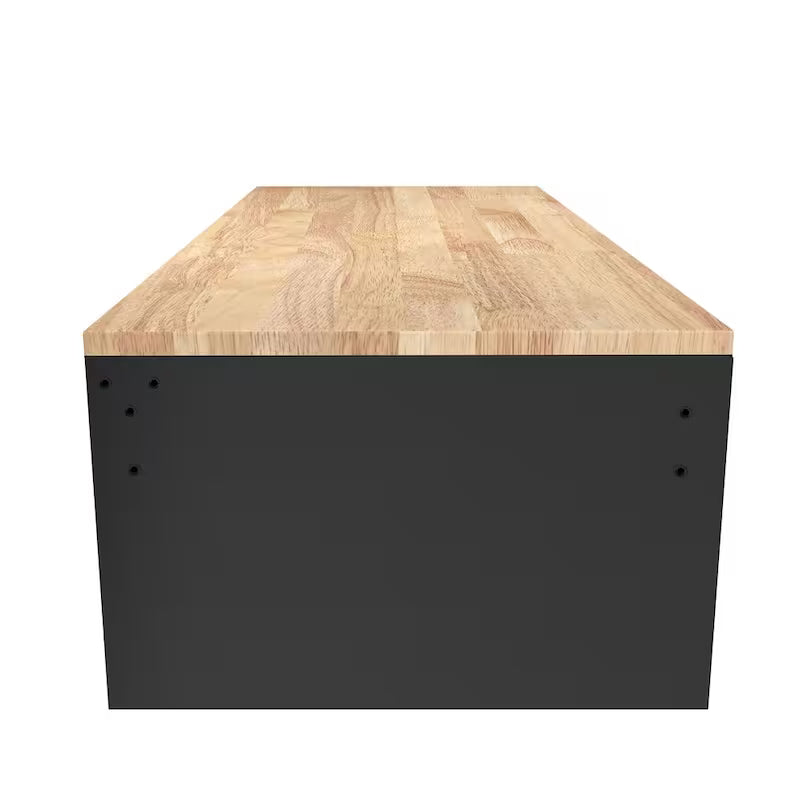 46 in. Gloss Black Mobile Workbench Cabinet G802558