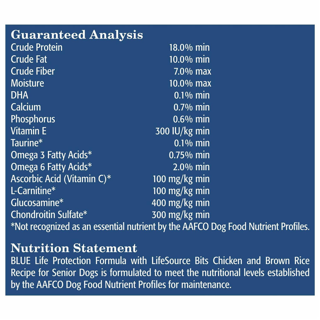 Natural Senior Chicken and Brown Rice Dry Dog Food P94218