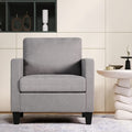 Light Gray Button Tufted Accent Arm Chair D99162