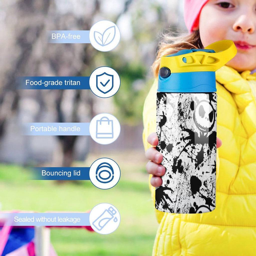 Insulated Stainless Steel Water Bottle with Straw M8507