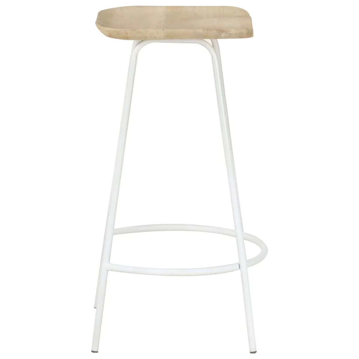 4 Piece Mango Wood Bar Stools with Footrest P830