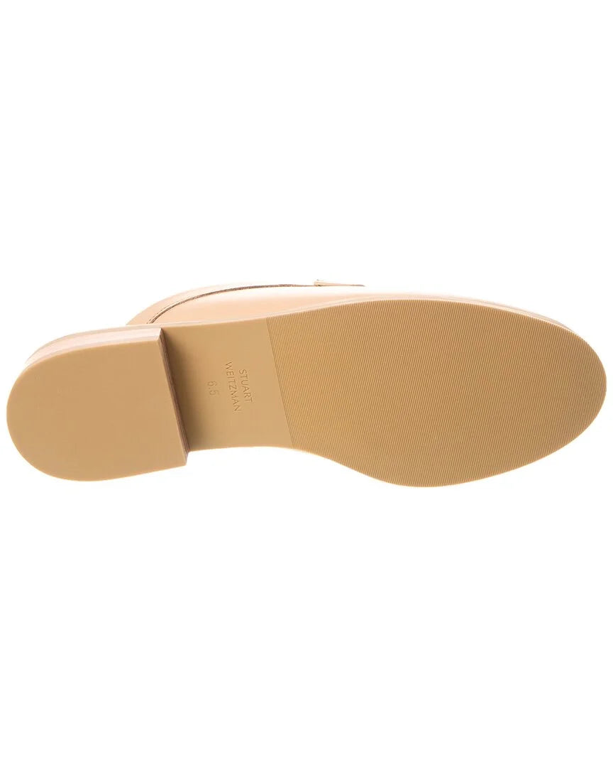 Beige Leather Mule P6804