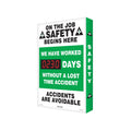 Job Safety Scoreboard 20 x 28 in. H870971
