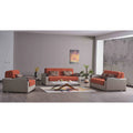 Orange Loveseat Sleeper S8773