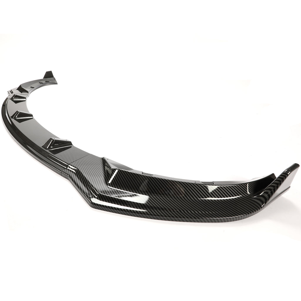 Carbon Fiber Printing Front Bumper Lower Lip Splitter Kit 3PCS I738