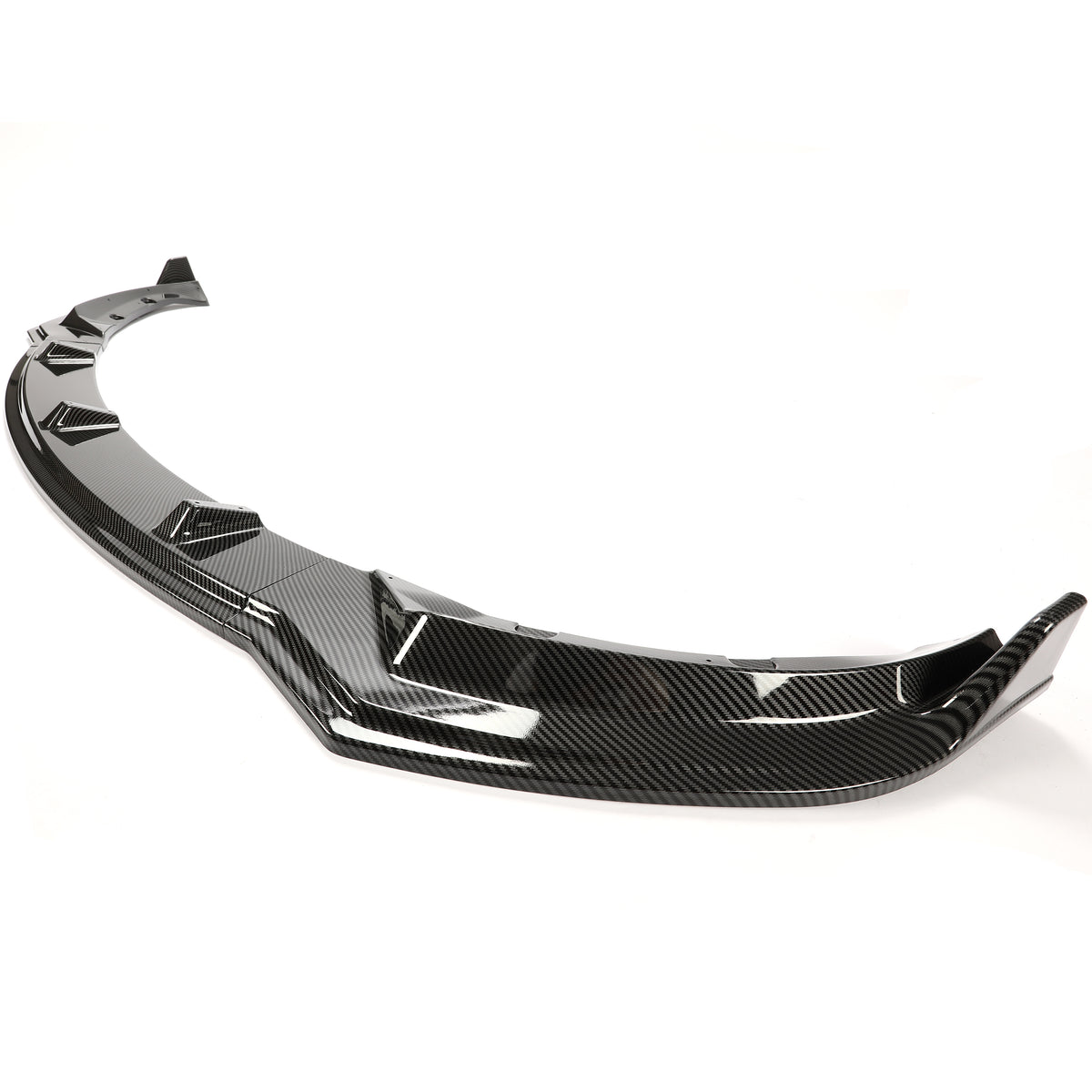 Carbon Fiber Printing Front Bumper Lower Lip Splitter Kit 3PCS I738