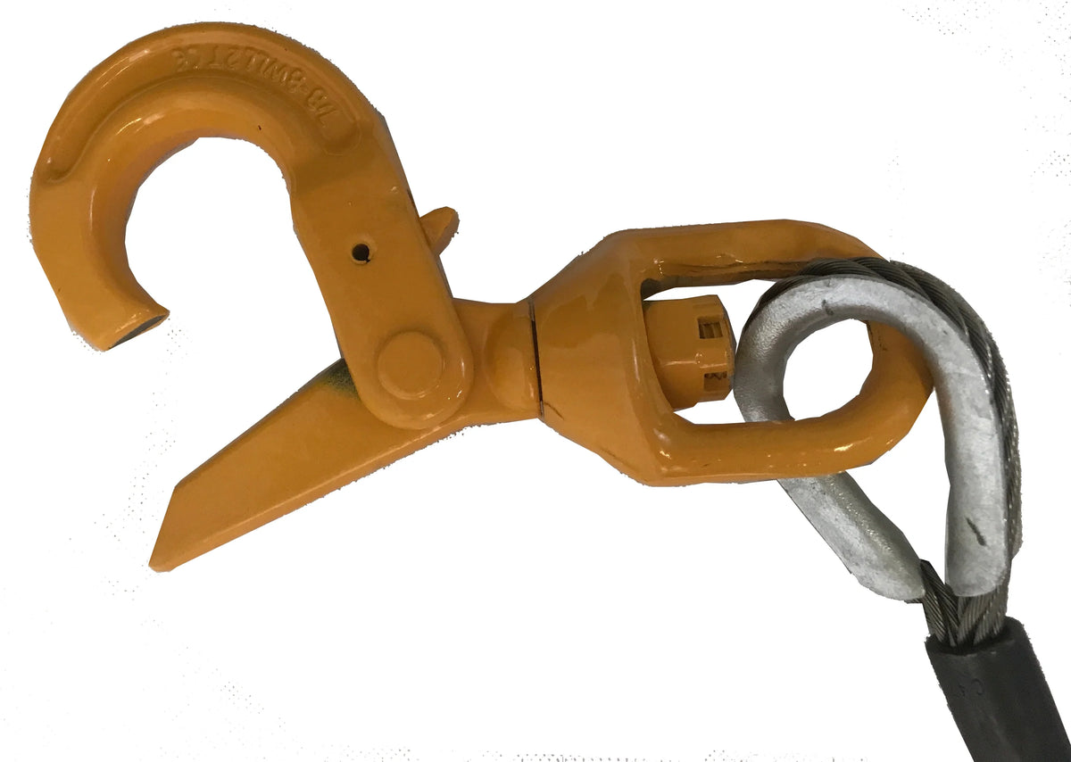 3/8" x 50' Wire Rope Winch Cable with Swivel Hook W5551