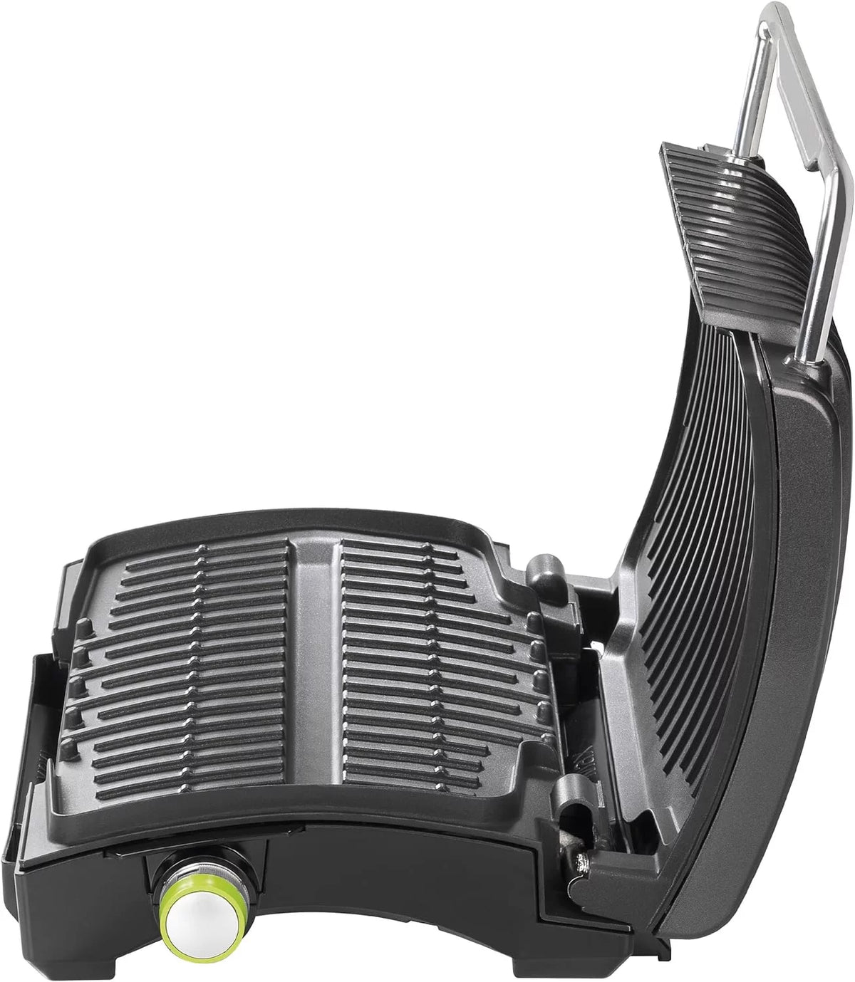 4-Burger Curved Grill With Non-Stick Plates, Silver P724