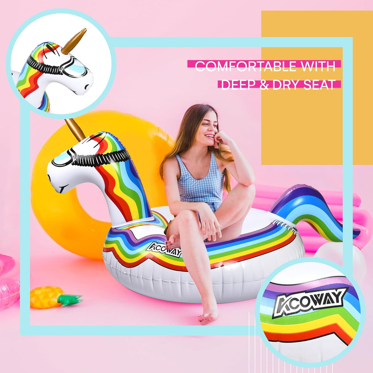 Inflatable Snow Tube Heavy Duty Snow Sled S727767