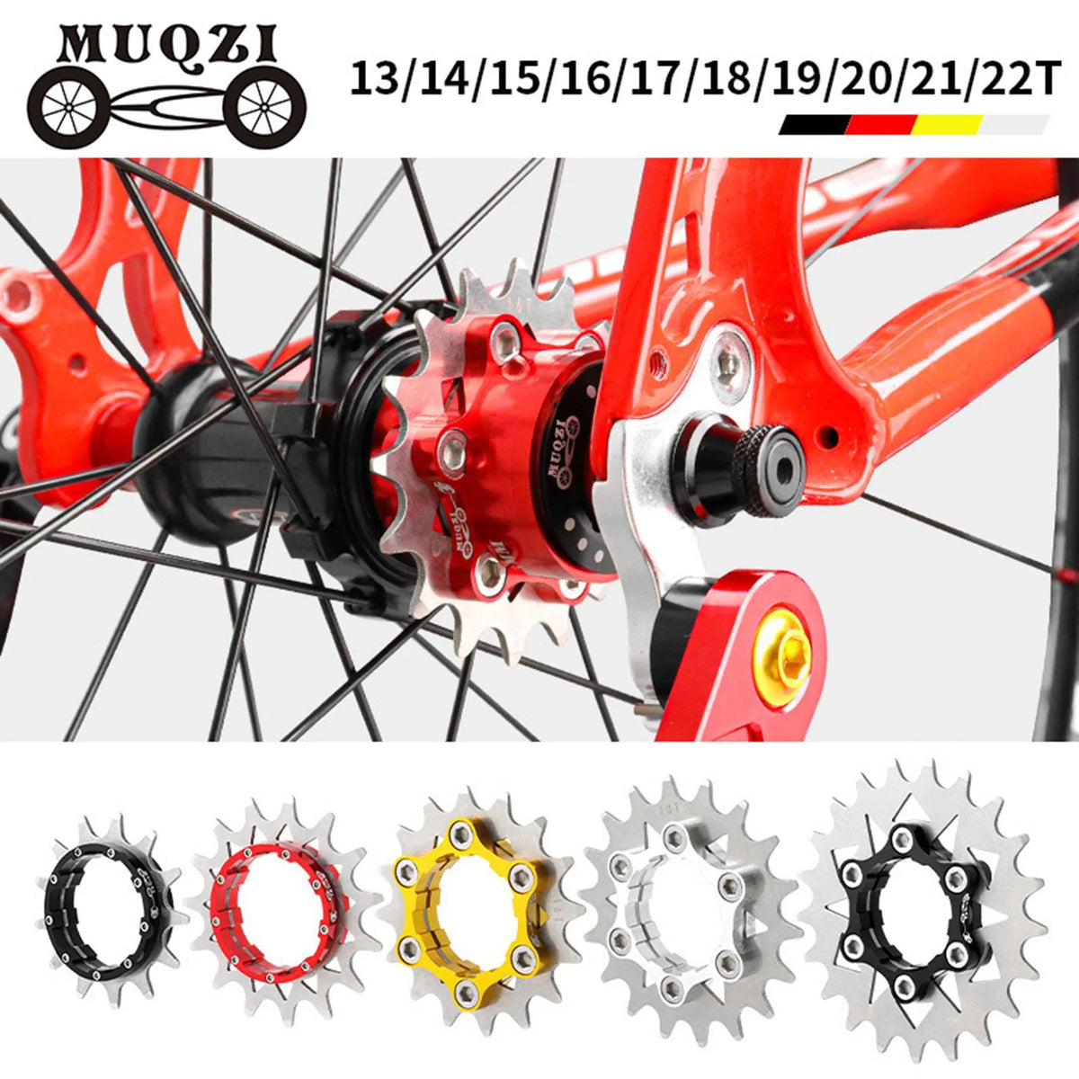 16T Single Cog Set Aluminum Alloy Freewheel Gear for Mountain Bike Hubs BMX M533