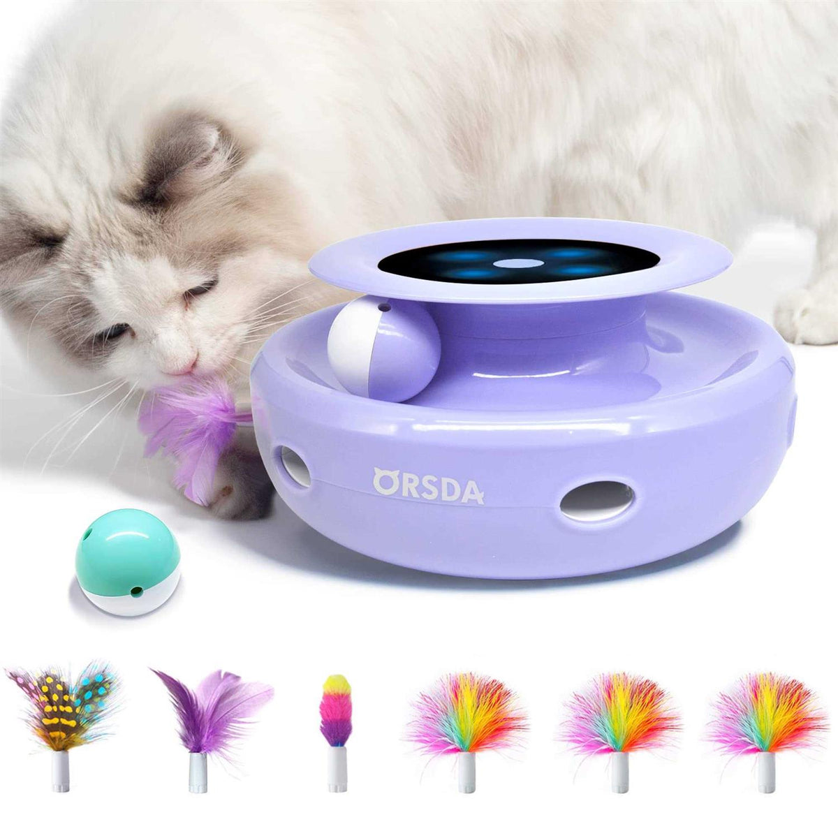 2-in-1 Interactive Automatic Cat Toy Balls M353