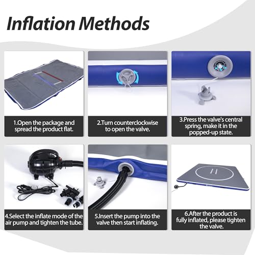 Gray Inflatable Wrestling Mat 10FT/5FT S231