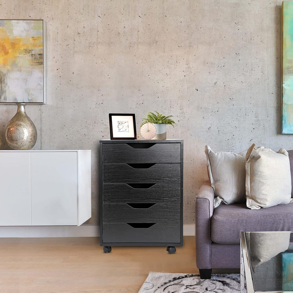 5 Drawer Storage Cabinet with Casters D32606