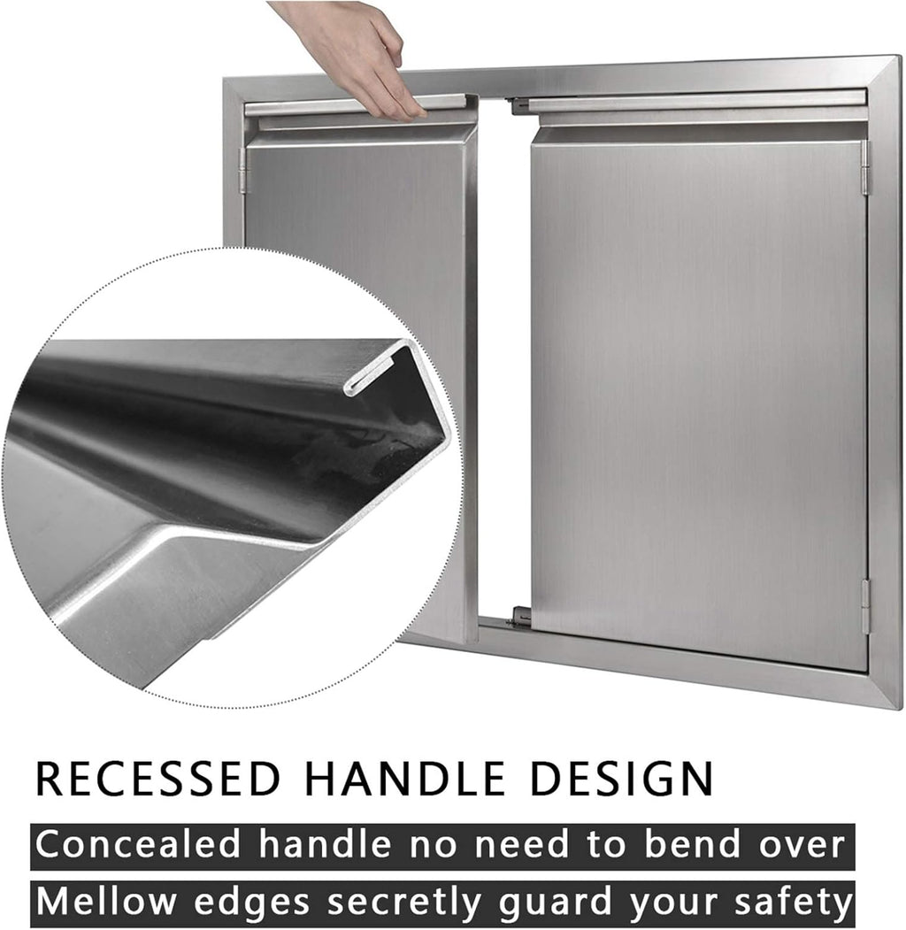35 W x 24 H 304 Stainless Steel BBQ Access Door W571