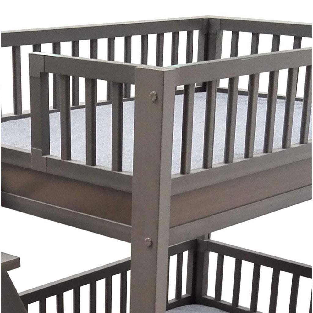 Dog Bunk Bed with Removable Cushions G396