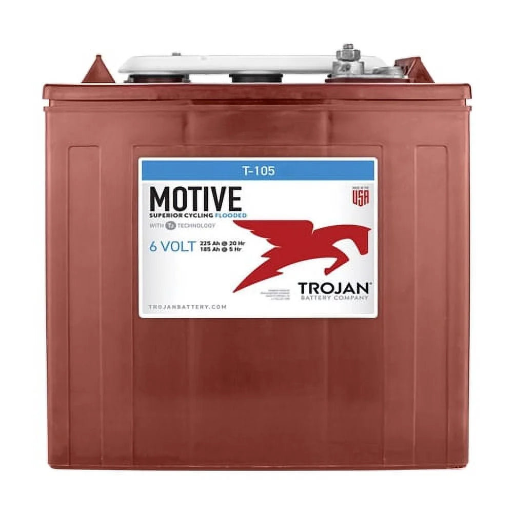 6V 225Ah Deep Cycle Flooded Lead Acid Battery x2 Y3103