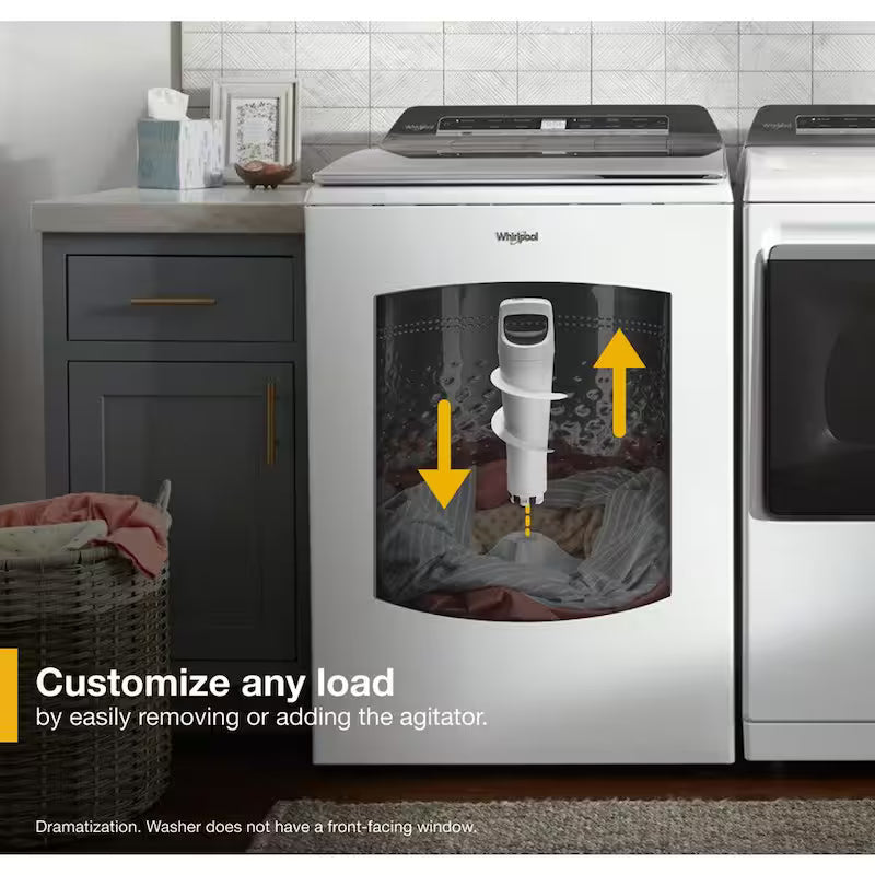 Top Load Washing Machine in White with Removable Agitator T95592