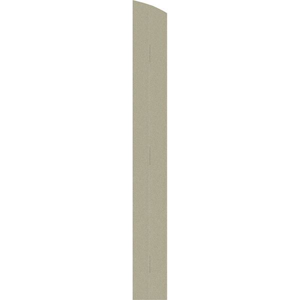 Rustic Faux Wood Shutters with Elliptical Arch Top S3549