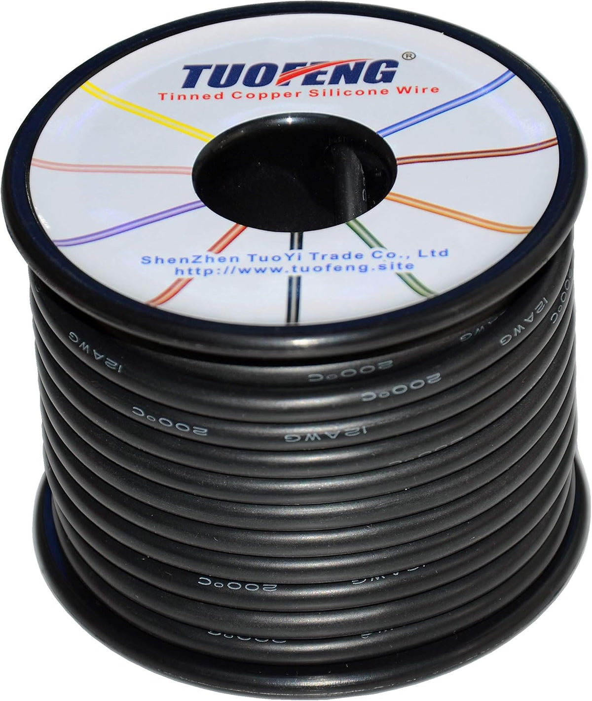 12 AWG Silicone Wire 70 feet Tinned Copper Stranded Wire High Temperature Resistance Pack of 2 X416