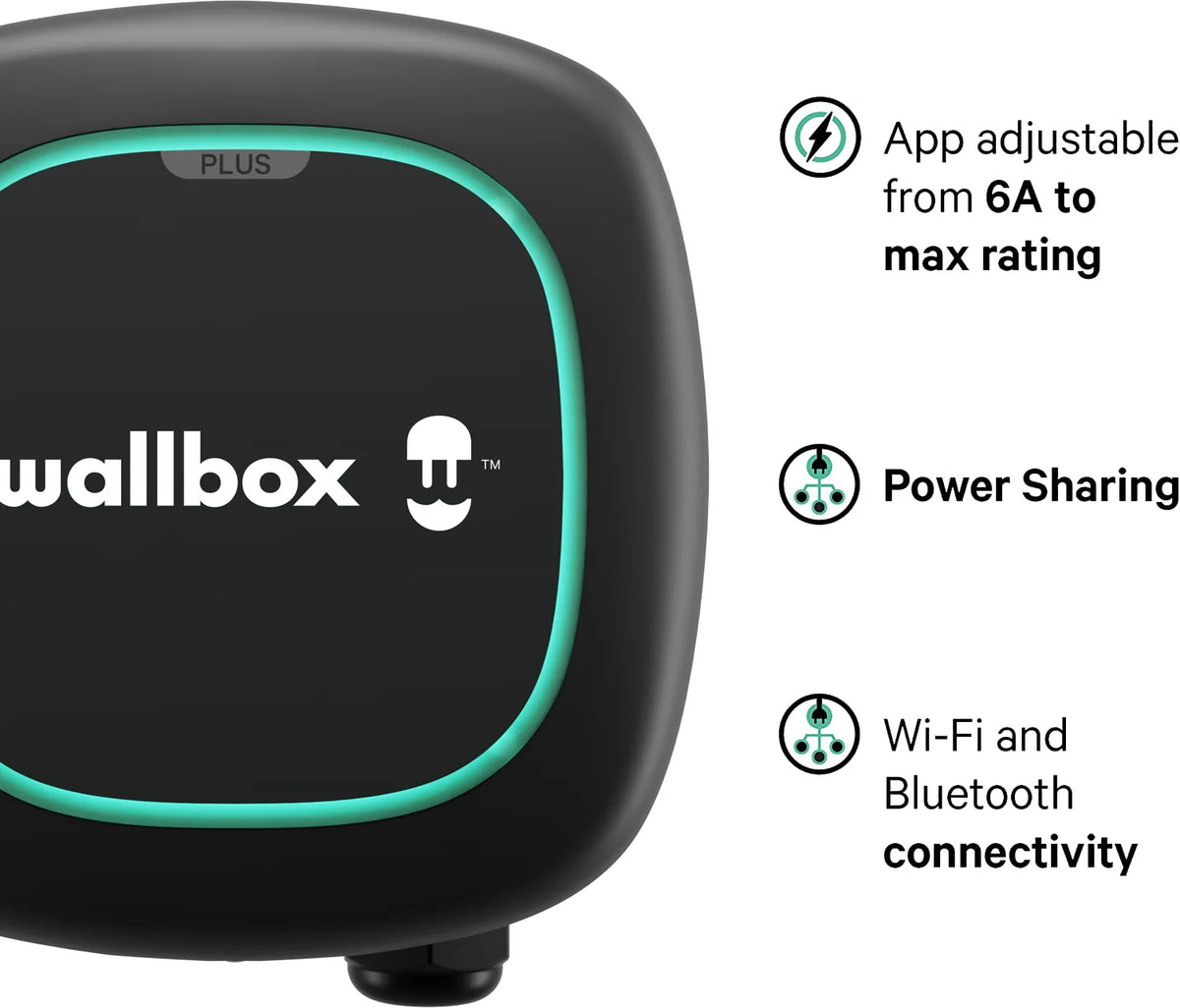 48 Amp Hardwired Ultra Compact Electric Vehicle Smart Charger with 25 Foot Cable B938255