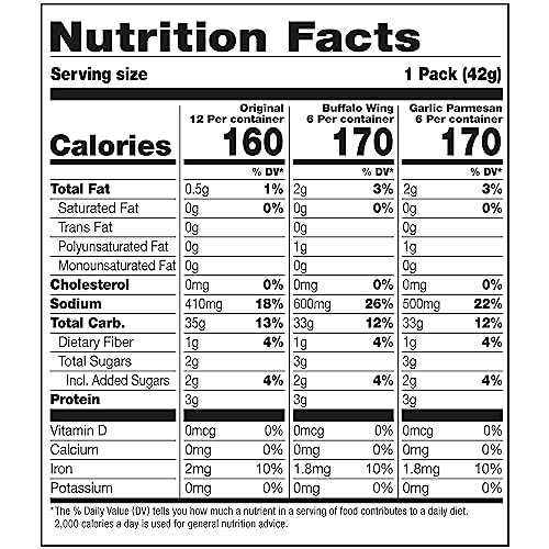 Pretzel Crisps, Non-GMO, 7.2 oz Resealable Bag (Pack of 3) T505