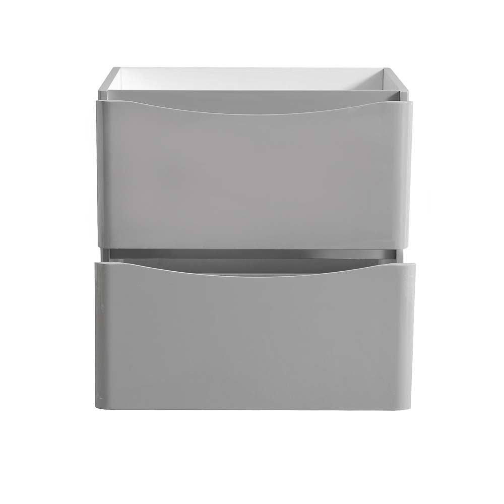 Glossy Gray Free Standing Bathroom Cabinet G342