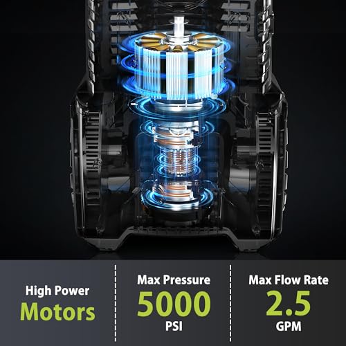 4000 PSI Electric Pressure Washer, 1900W Motor, 4 Adjustable Nozzles, 32.81ft Hose, Foam Cannon I1364