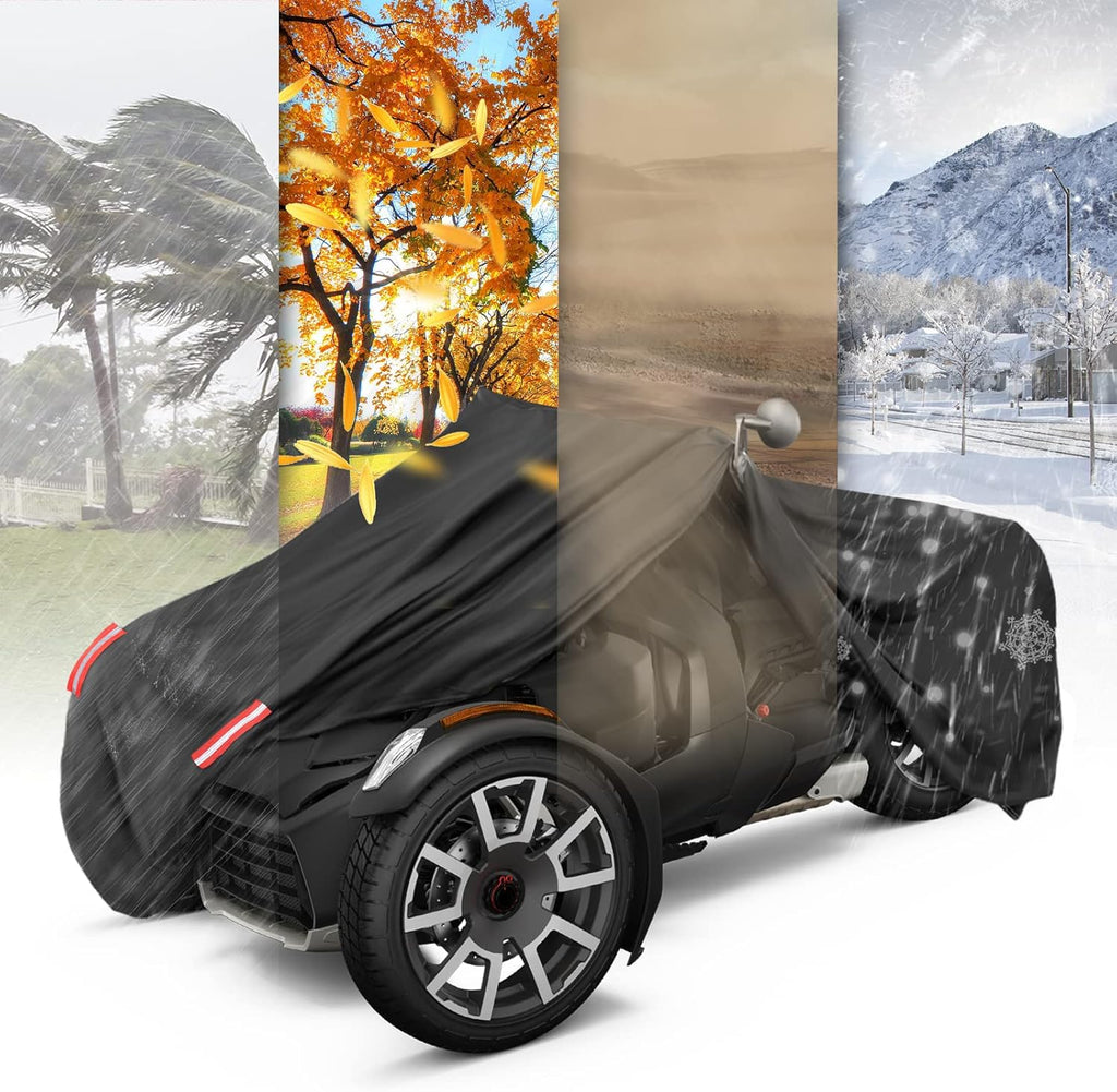 All Weather Resistant Bike Cover with Reflective Strips R8712