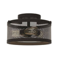 Semi Flushmount Light Fixture Graphite A365