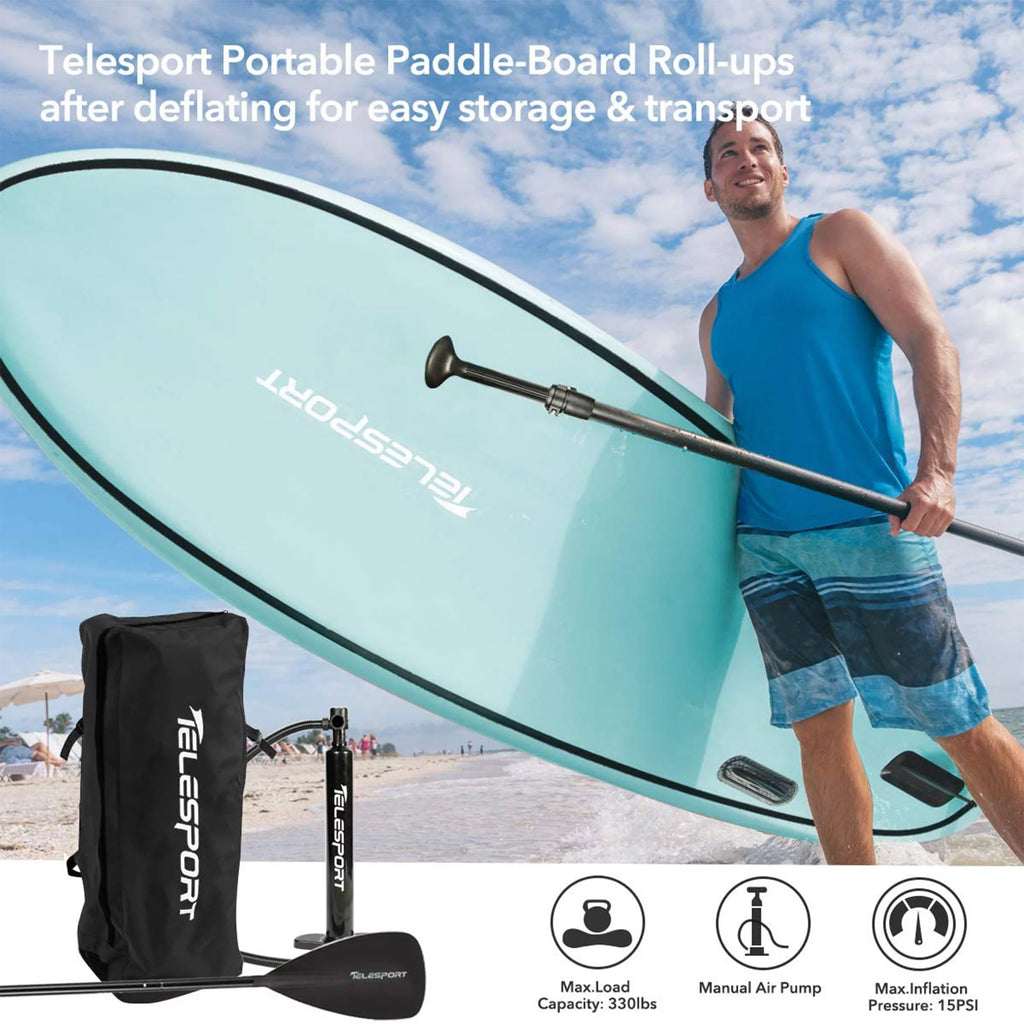 Inflatable Paddle Board with Accessories, Blue Y9496
