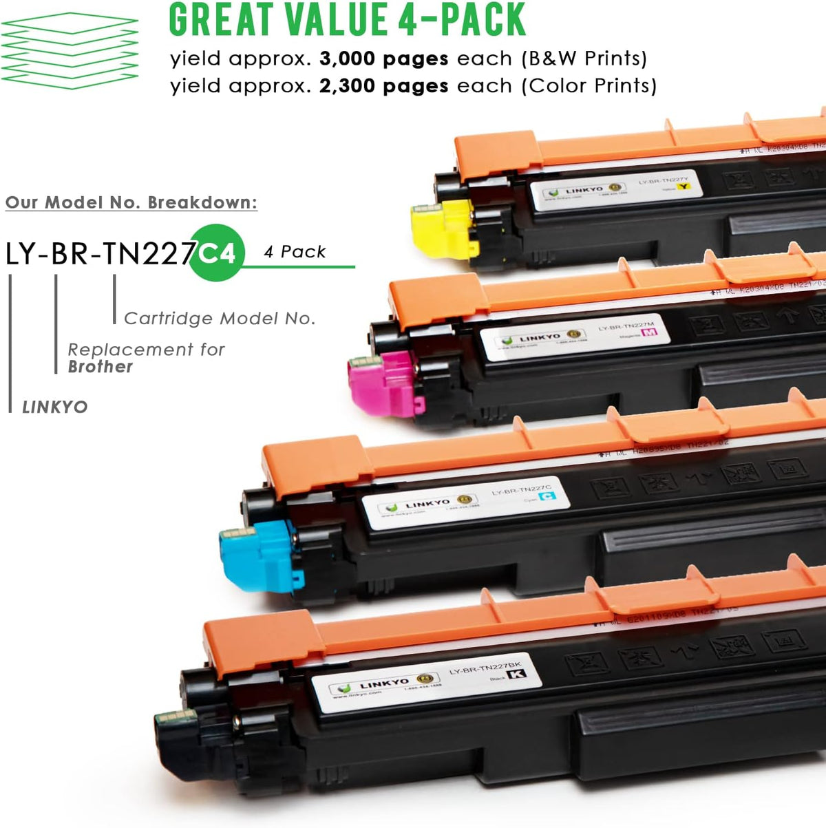 Compatible Toner Cartridge 4-Pack T814015