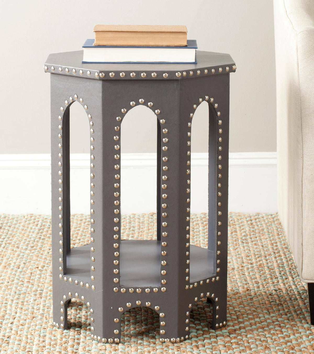 Grey End Table Y52809