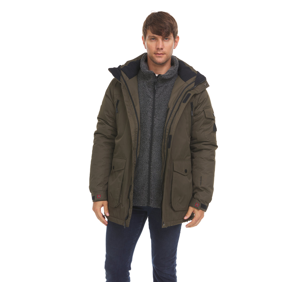 Men’s 3 in 1 Waterproof Winter Ski Jacket with Inner Fleece P195
