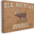 Antique Elk Mountain Coffee Kitchen Sign Canvas Wall Art T265633