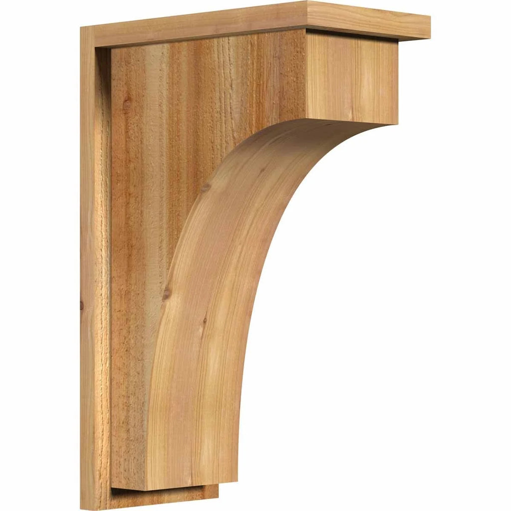 Rough Sawn Corbel with Backplate, Western Red Cedar I722