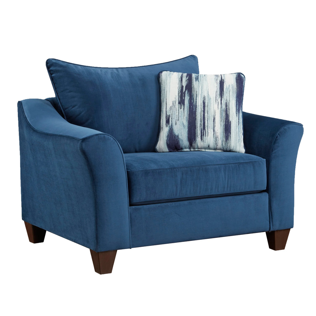 Navy Blue Fabric Armchair M839776