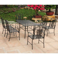 Black Iron 7 Piece Patio Dining Set N651020