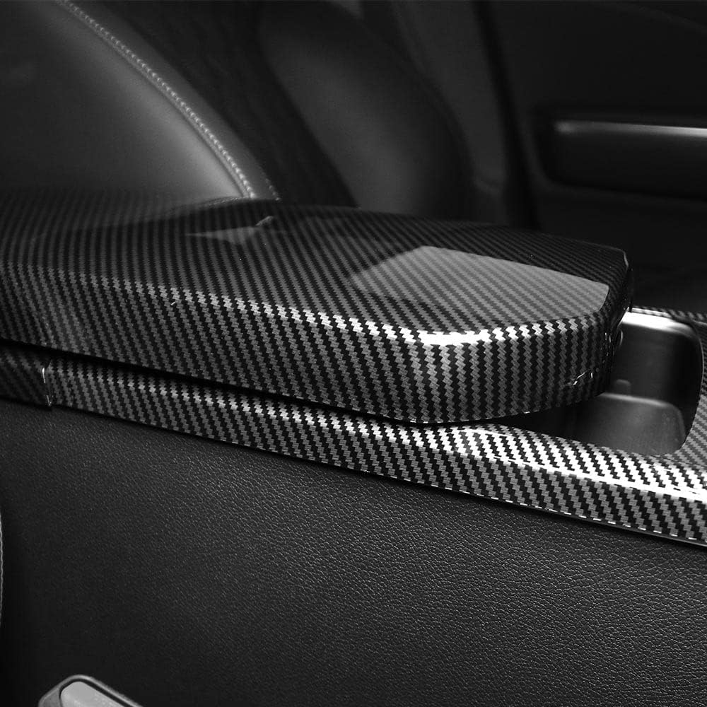 Carbon Fiber Armrest Panel Cover Trim Pack of 2 U98583