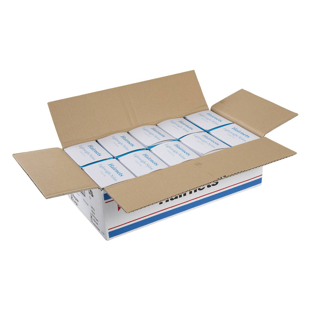 Light Brown Lightweight Nylon Hairnet, Case of 1440 R414755