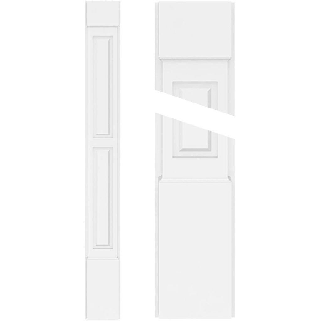 PVC Pilaster with Capital & Base (Pair) J2178