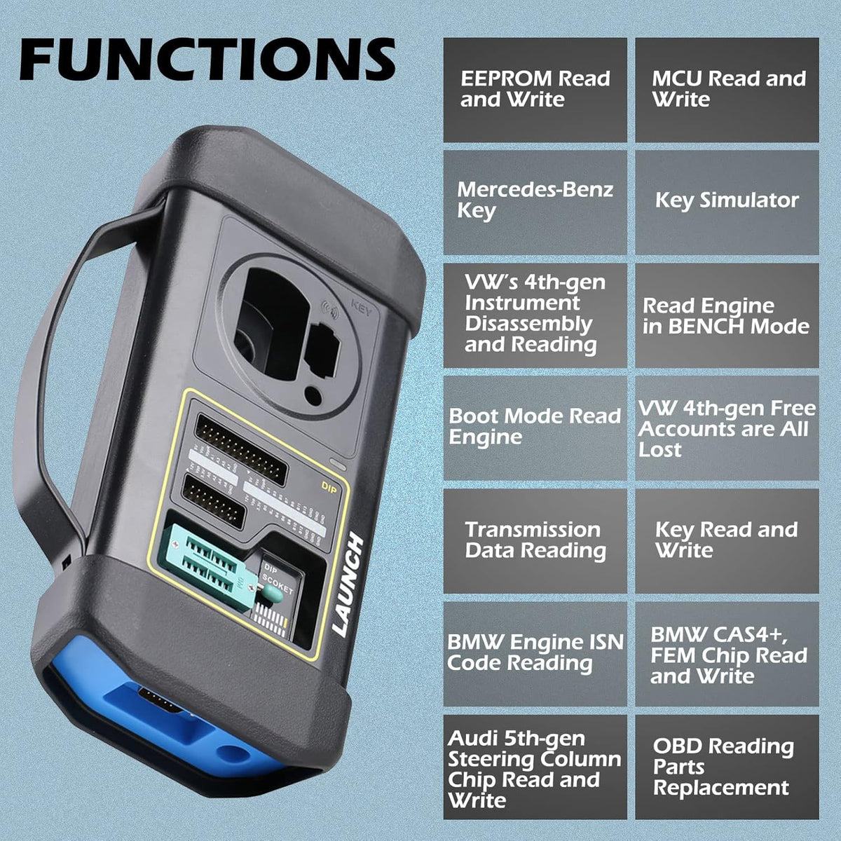 Car Key Programming Scan Tool with EEPROM Adapter Q7439