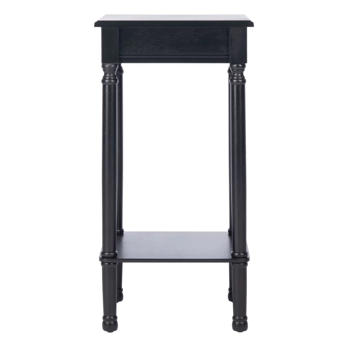 Black Rustic Square Accent Table Z3033