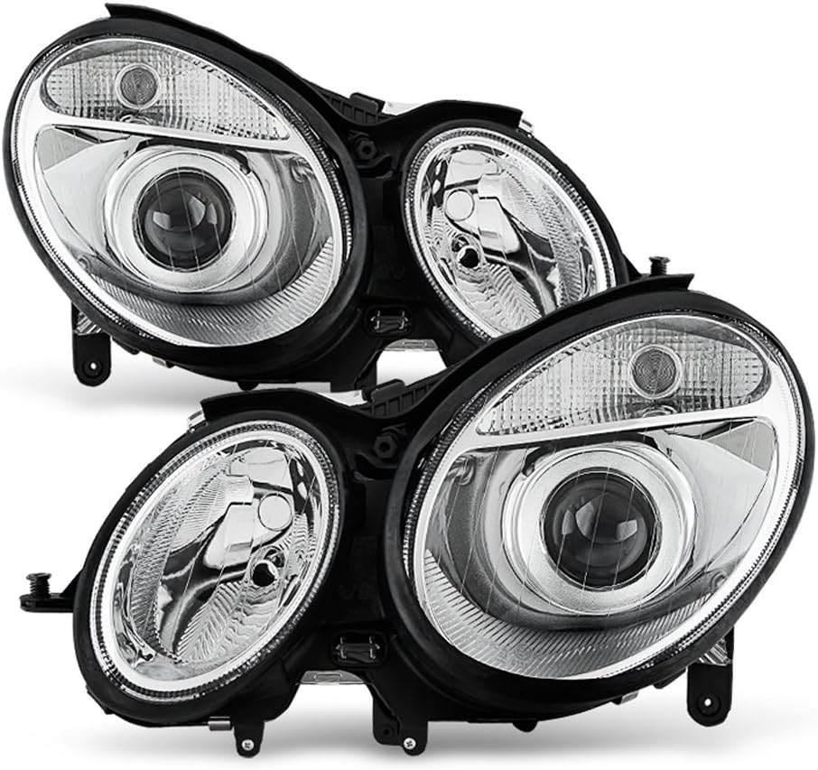 2003-2006 Mercedes Benz W211 E-Class Headlights Headlamps Pair O262