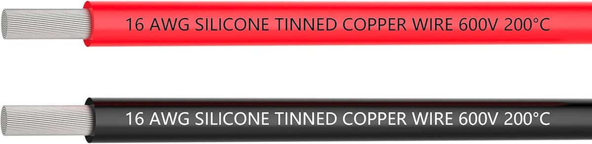 12 AWG Silicone Wire 70 feet Tinned Copper Stranded Wire High Temperature Resistance Pack of 2 X416