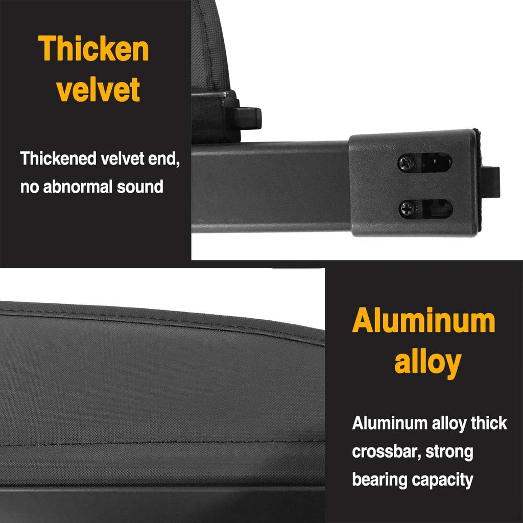Retractable Rear Trunk Security Shield Black C696