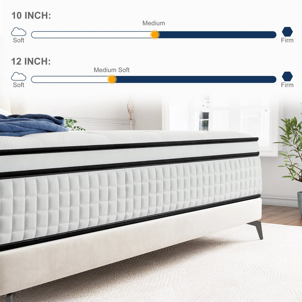 Queen 12 Hybrid Innerspring Gel Memory Foam Mattress X8900