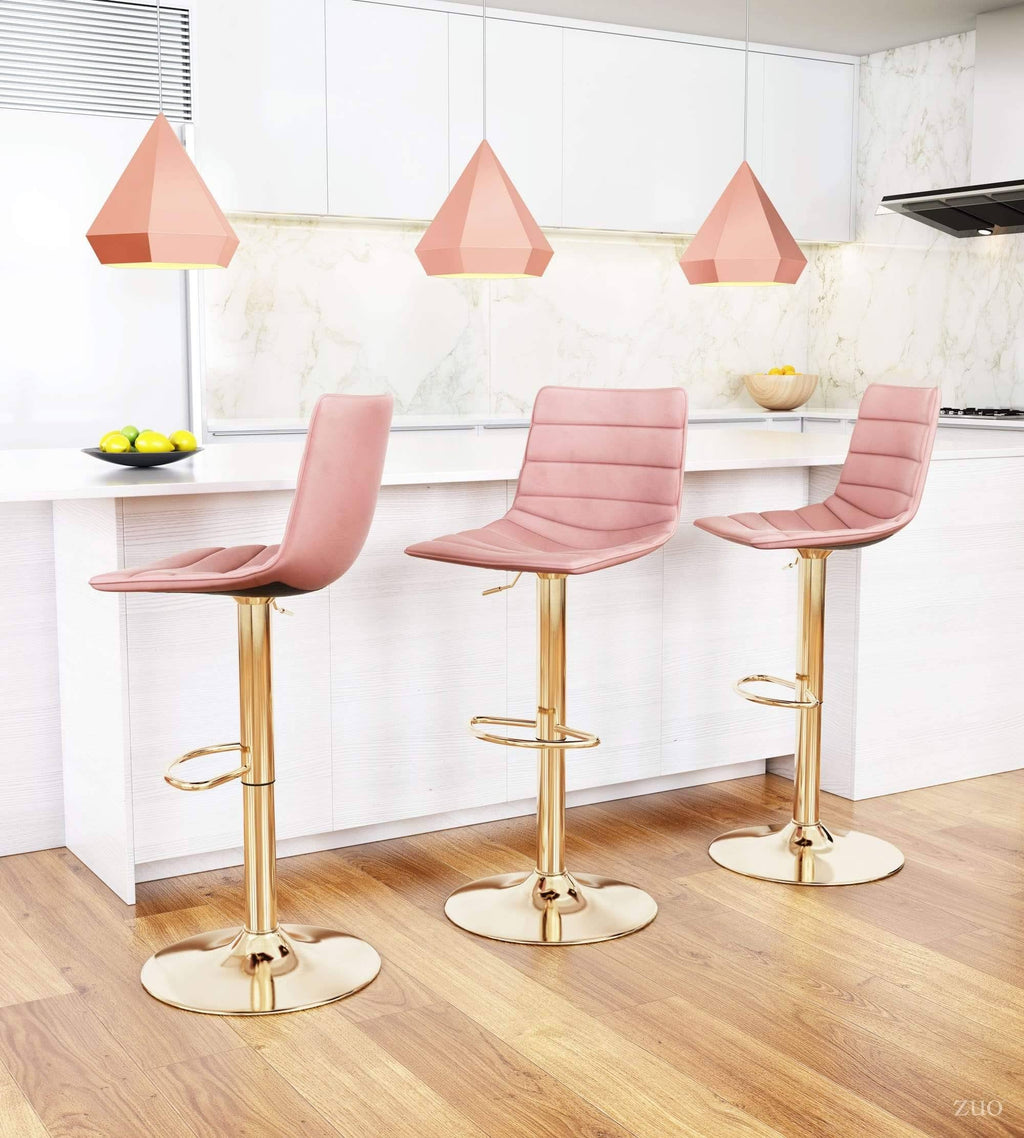 Pink & Gold Bar Chair U361