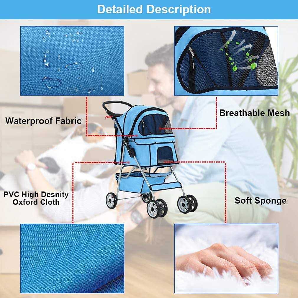 Pet Stroller Folding Carrier E69932