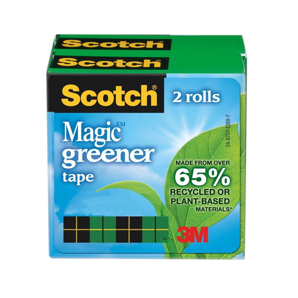 Transparent Magic Greener Tape, 3/4 in. x 25 yds., Case of 72 V4465