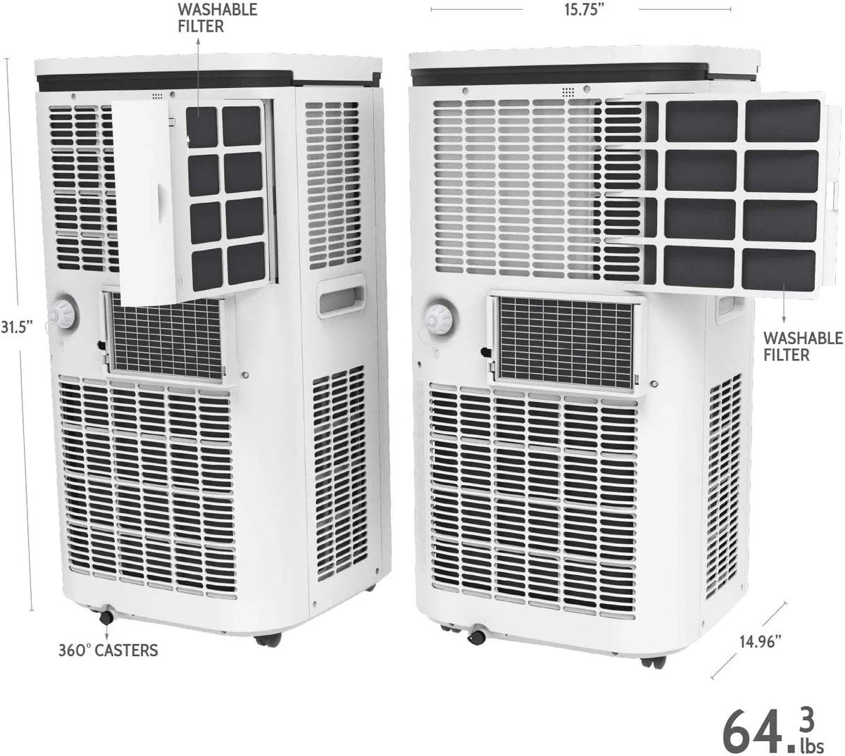 14,000 BTU Portable Air Conditioner O91209